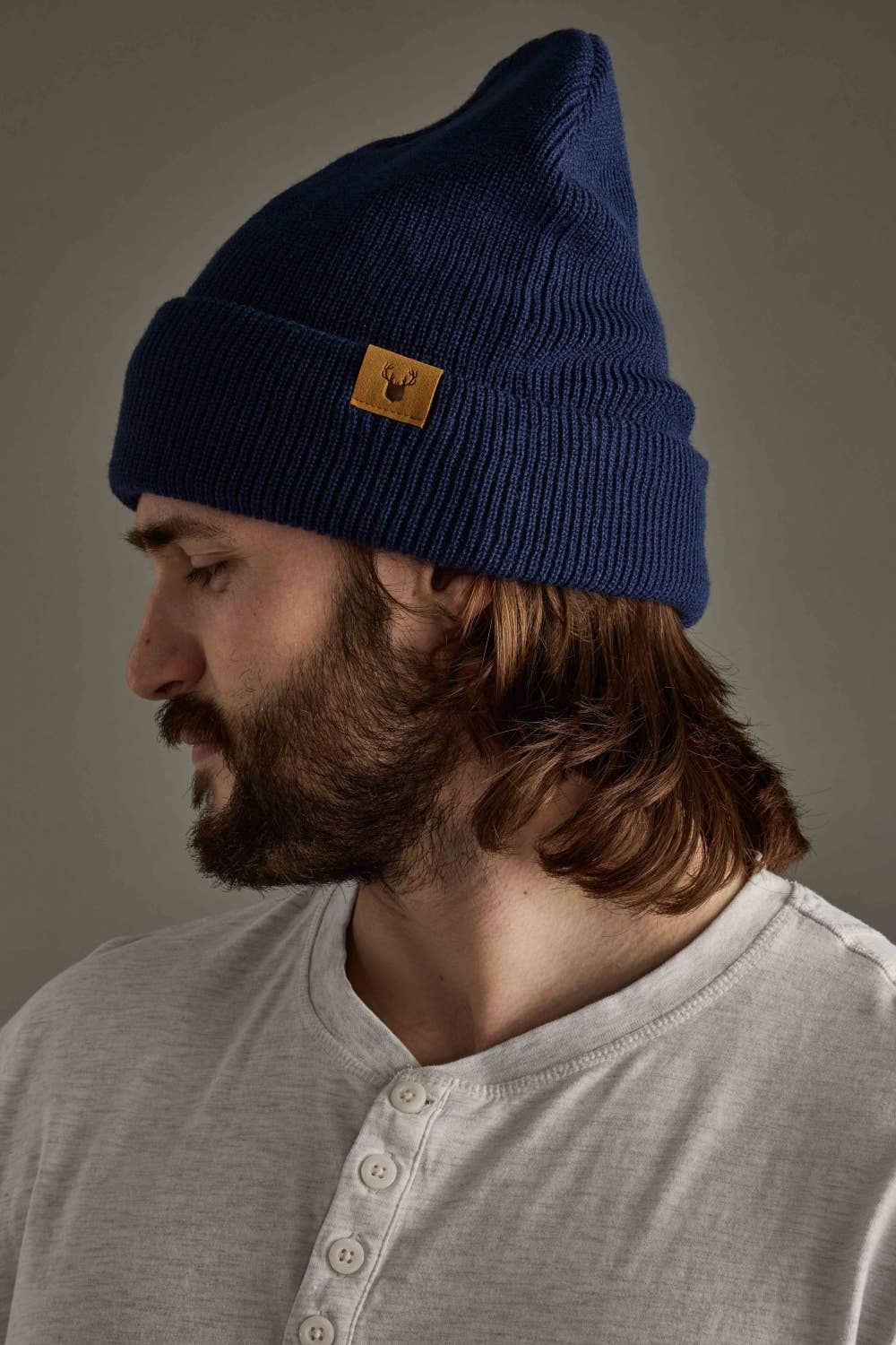 Navy Knit Beanie