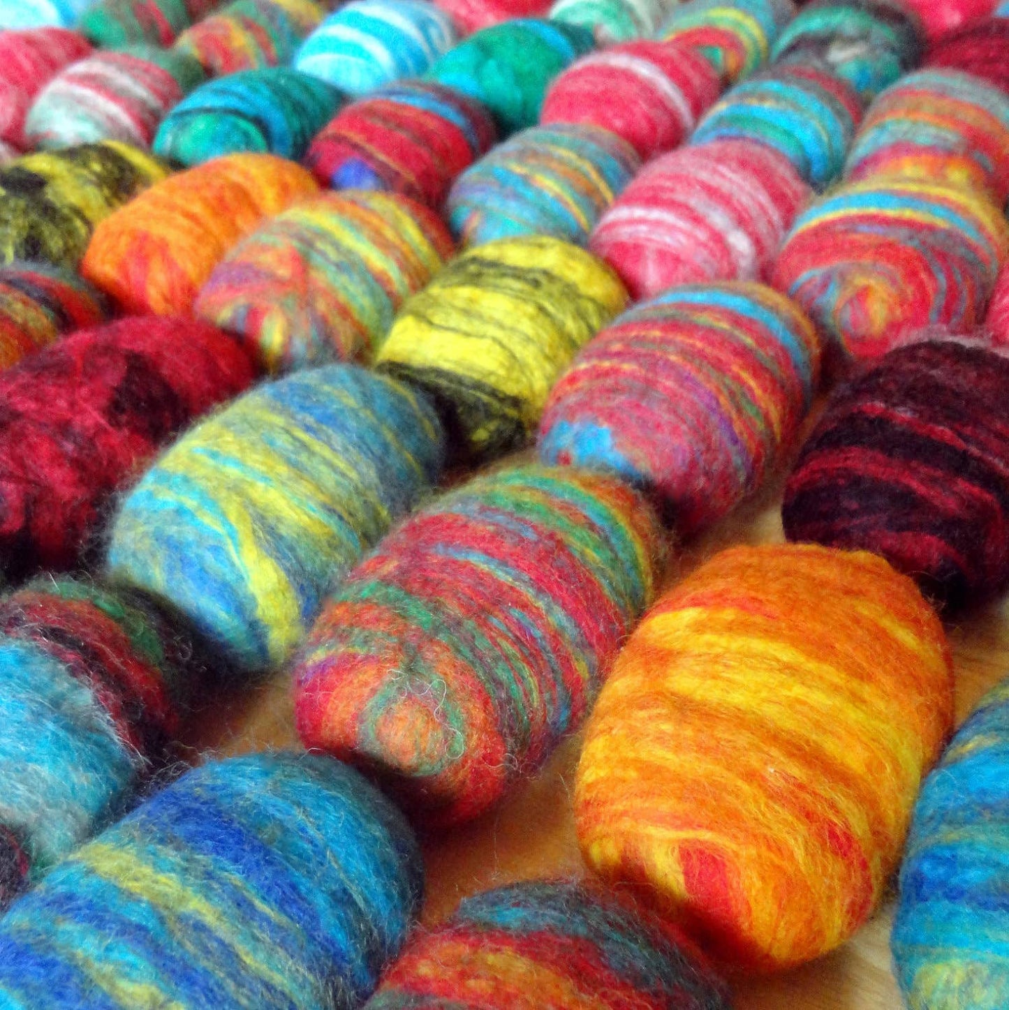 Assorted Felted Soap Bright Colors