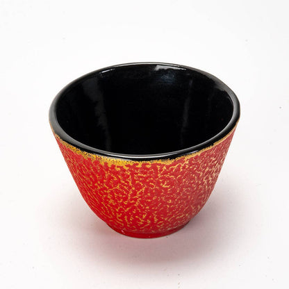 Red Cast Iron Tea Cup