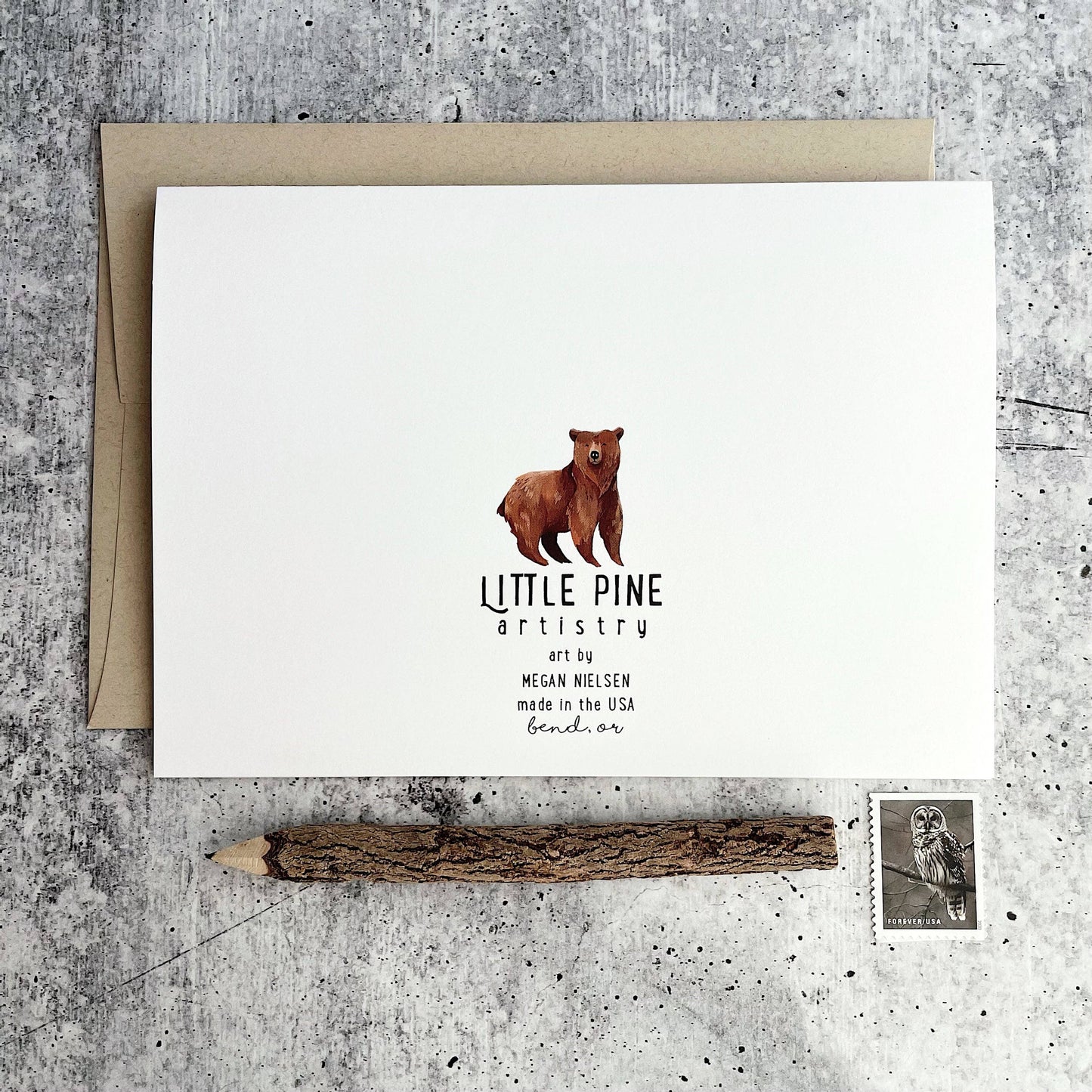 Skiing Foxes Holiday Card