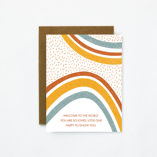 Welcome to The World Baby Card