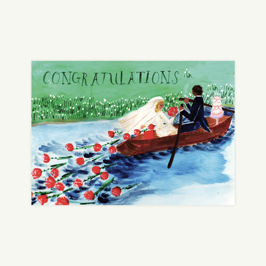 Row Your Boat Wedding Card