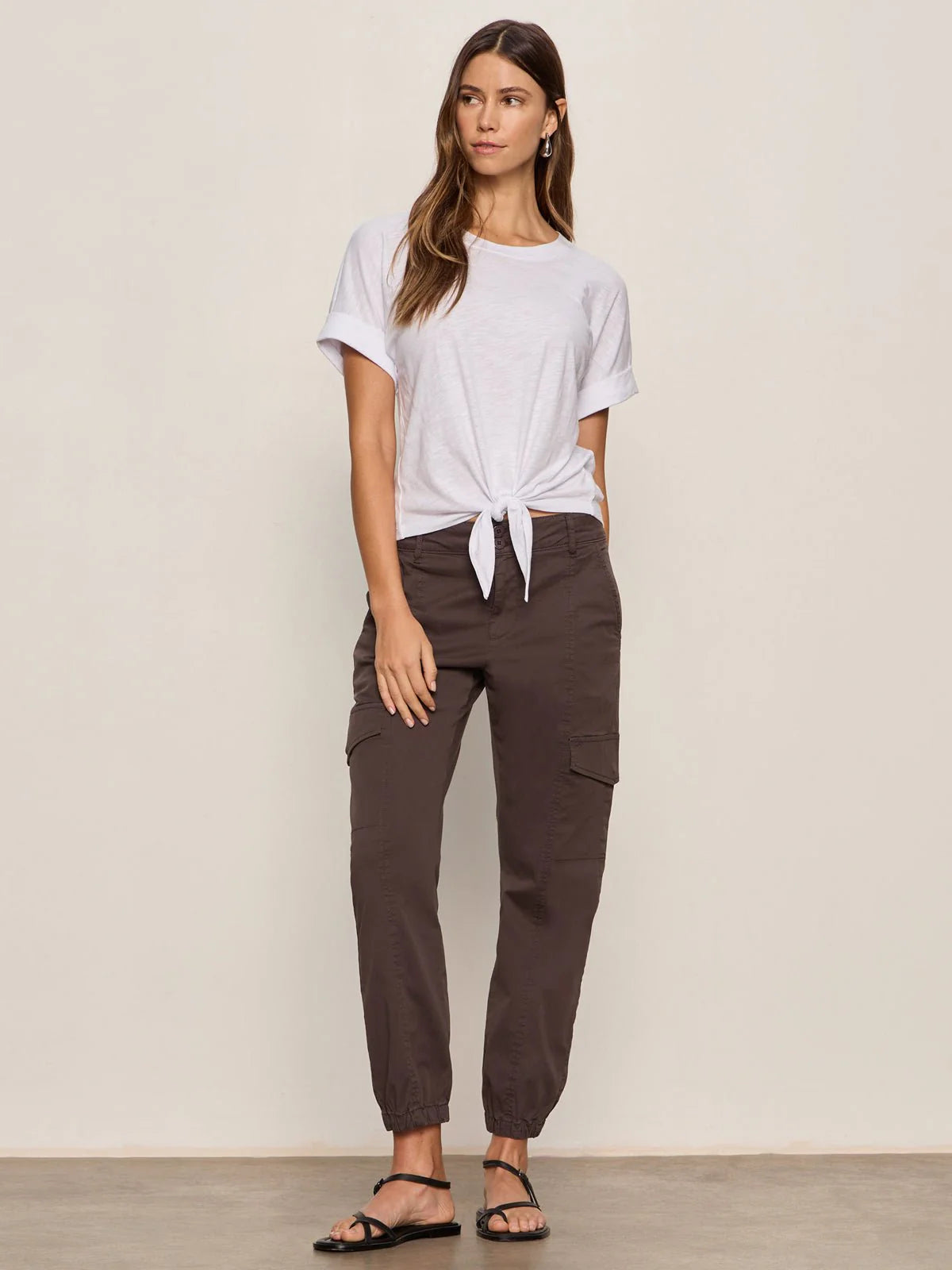All Day Tie Tee in White | Sanctuary