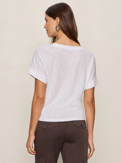 All Day Tie Tee in White | Sanctuary
