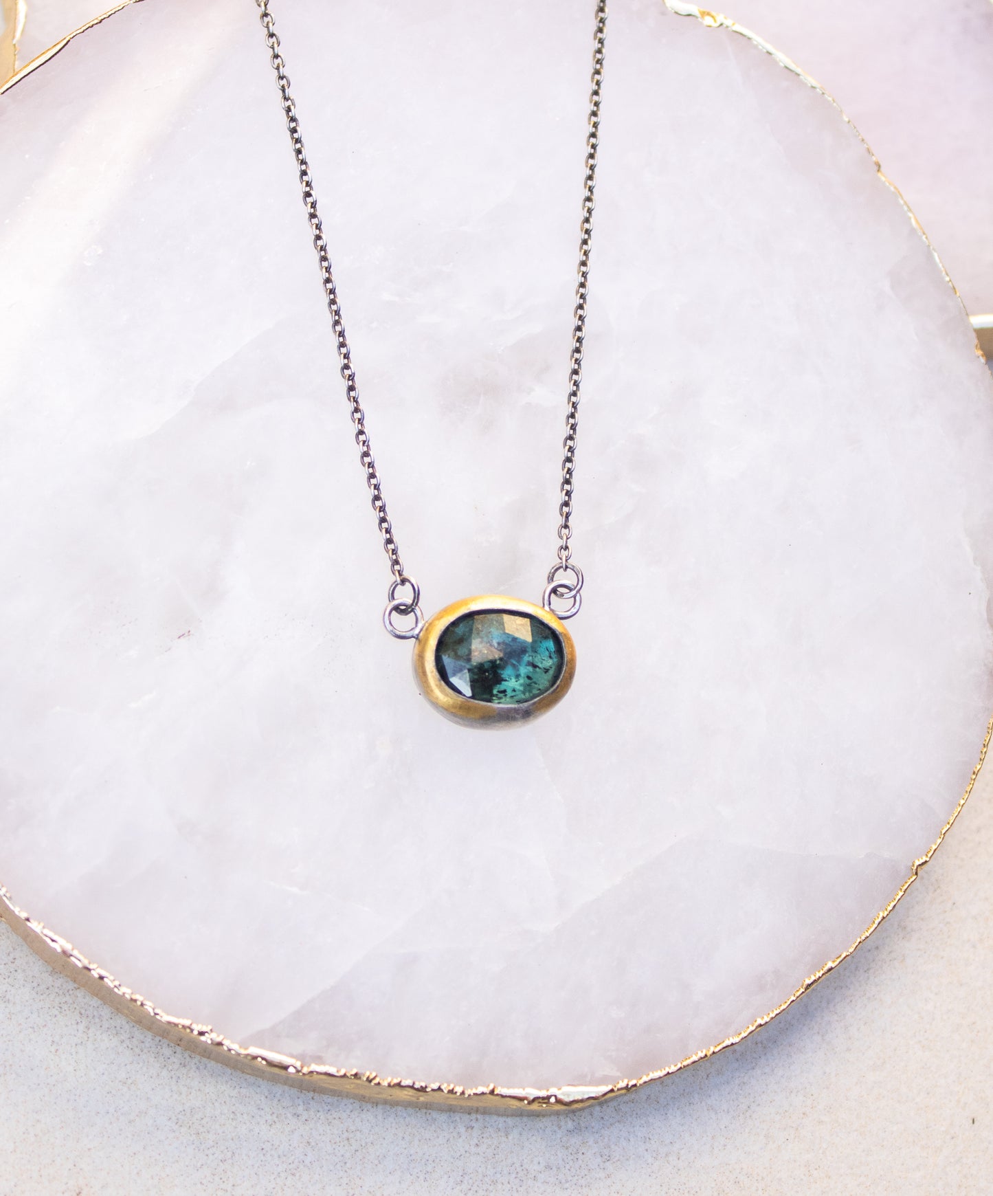 Petite Teal Kyanite Necklace | Austin Titus