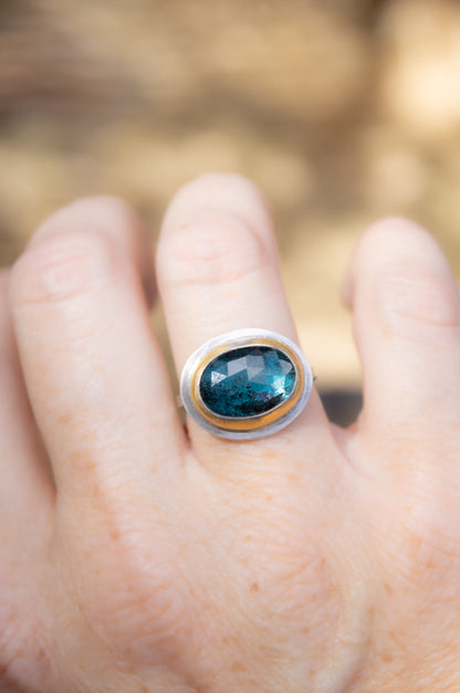 Teal Kyanite Ring | Austin Titus