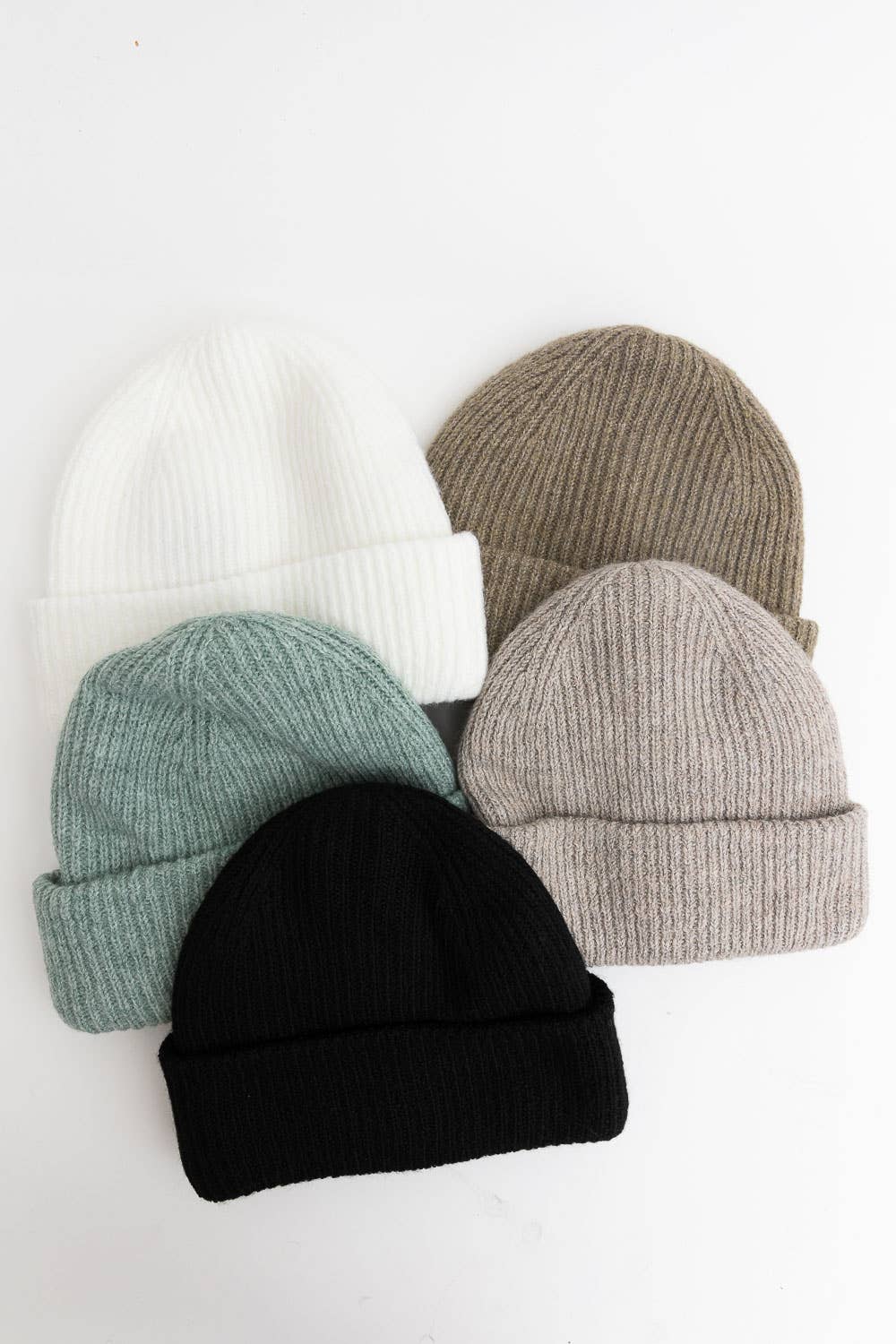 Recycled Winter Beanie in Sage