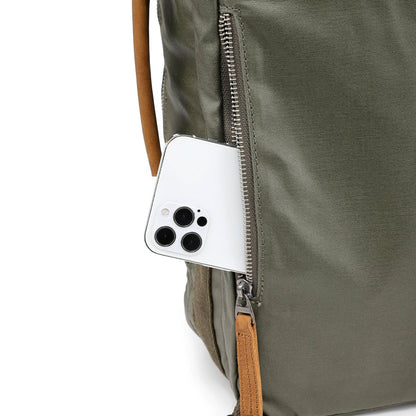 Madrone Coated Canvas Backpack in Army Green