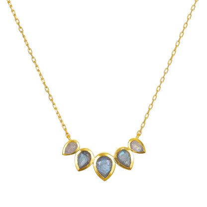 Labradorite Petal Necklace | Satya