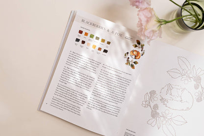 Flowers, Feathers, & Animals Watercolor Workbook