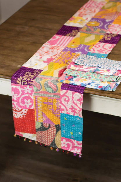Assorted Kantha Table Runner