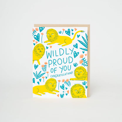 Wildly Proud Congrats Letterpress Card