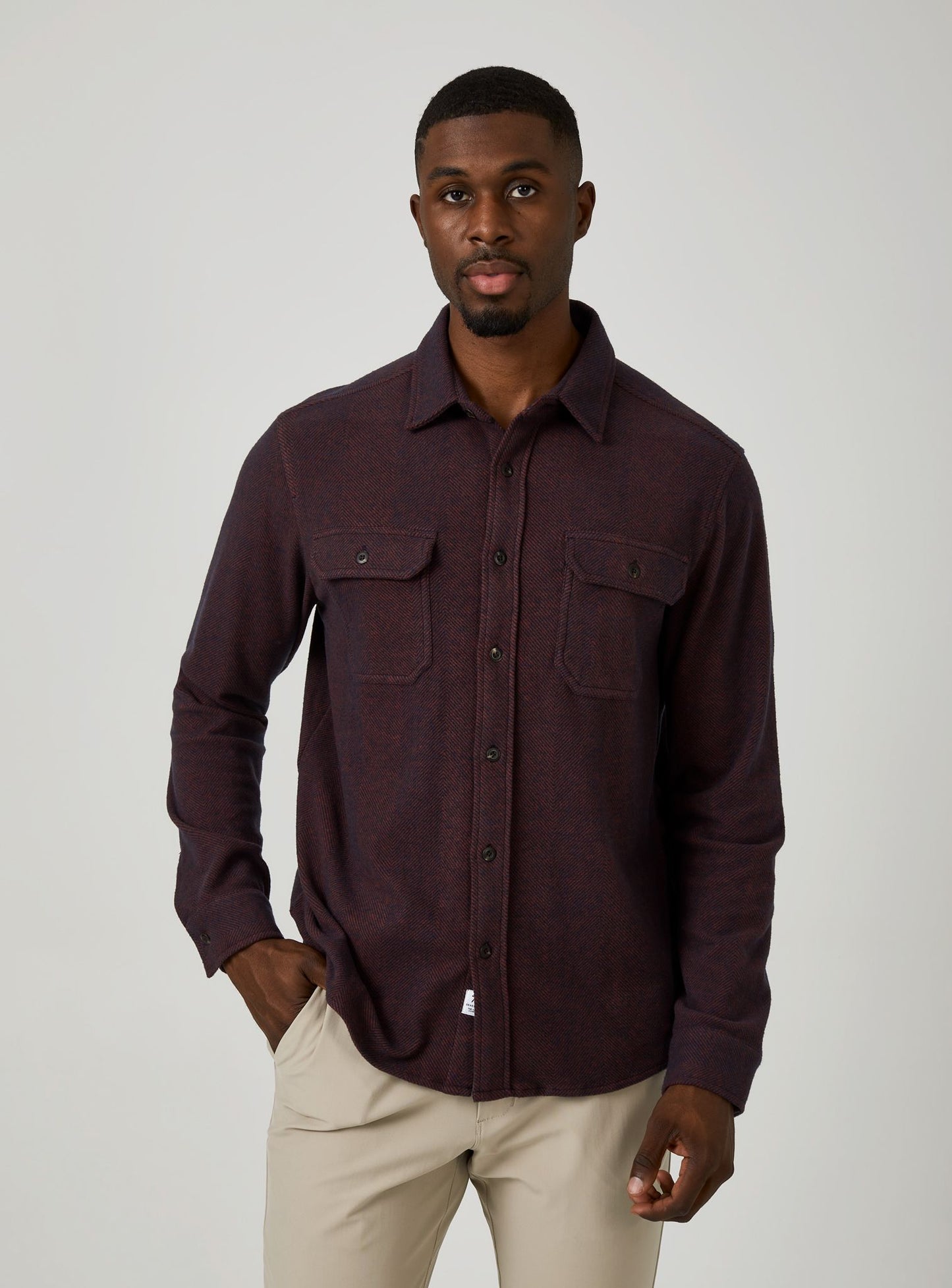 Generation Knit Shirt in Burgundy