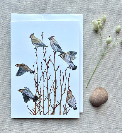 Waxwing Card