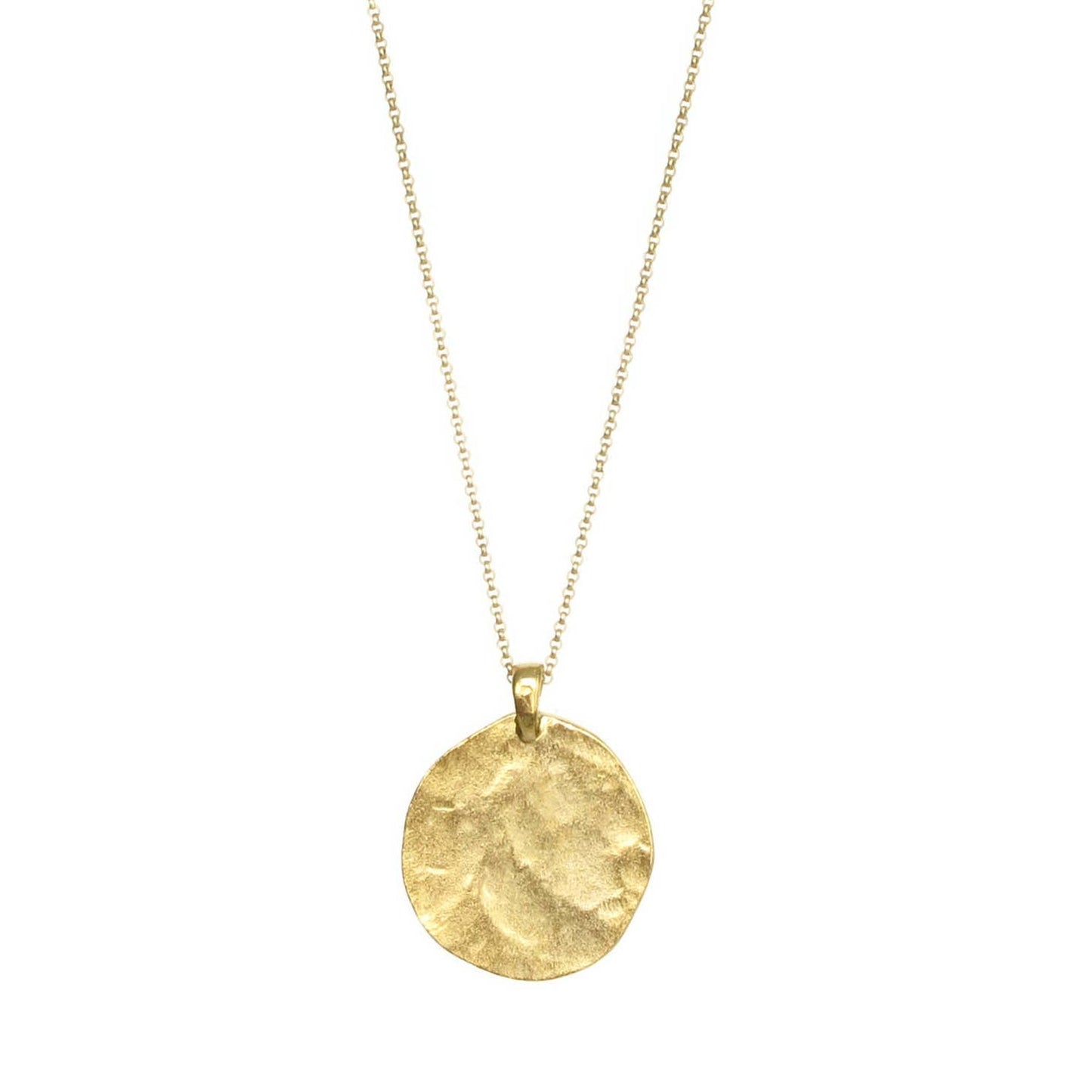 Medium Evan Necklace in Gold