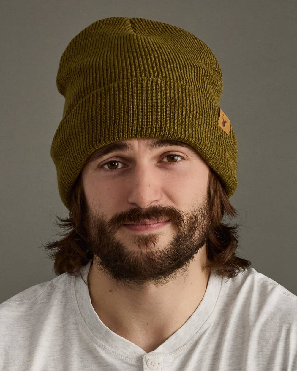 Olive Knit Beanie