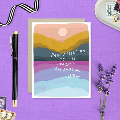 Pay Attention Encouragement Card