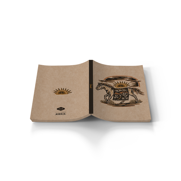 Western Horse Layflat Notebook