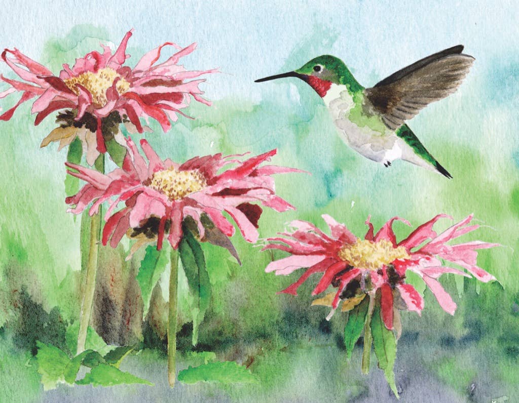 Ruby-throated Hummingbird 100 Piece Mini Puzzle
