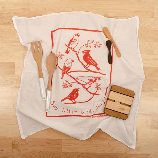 Songbirds Flour Sack Tea Towel