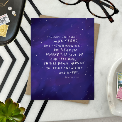 Inuit Proverb Sympathy Card