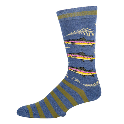 Water Trails Men's Crew Socks