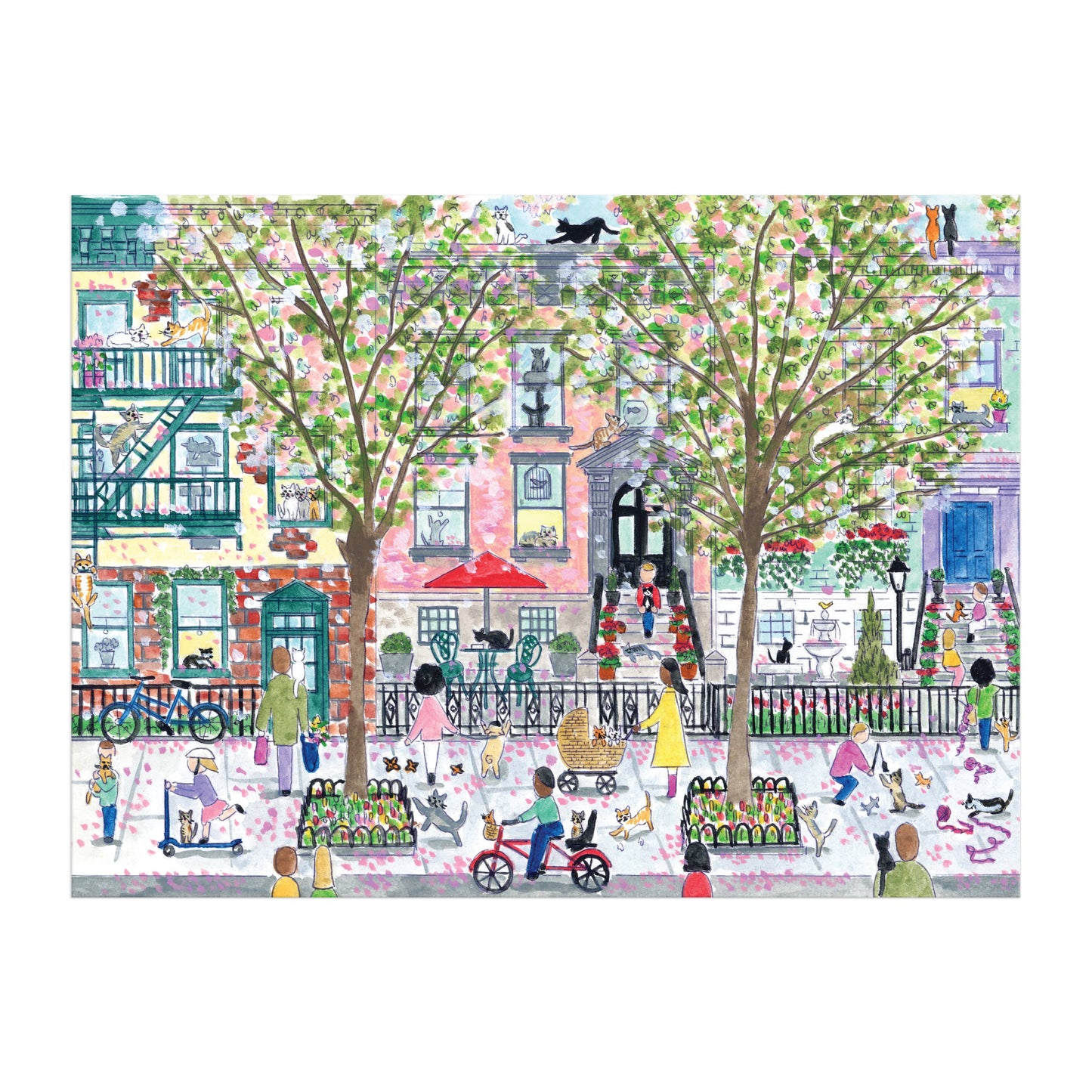 Cats In The City 1000 Piece Puzzle