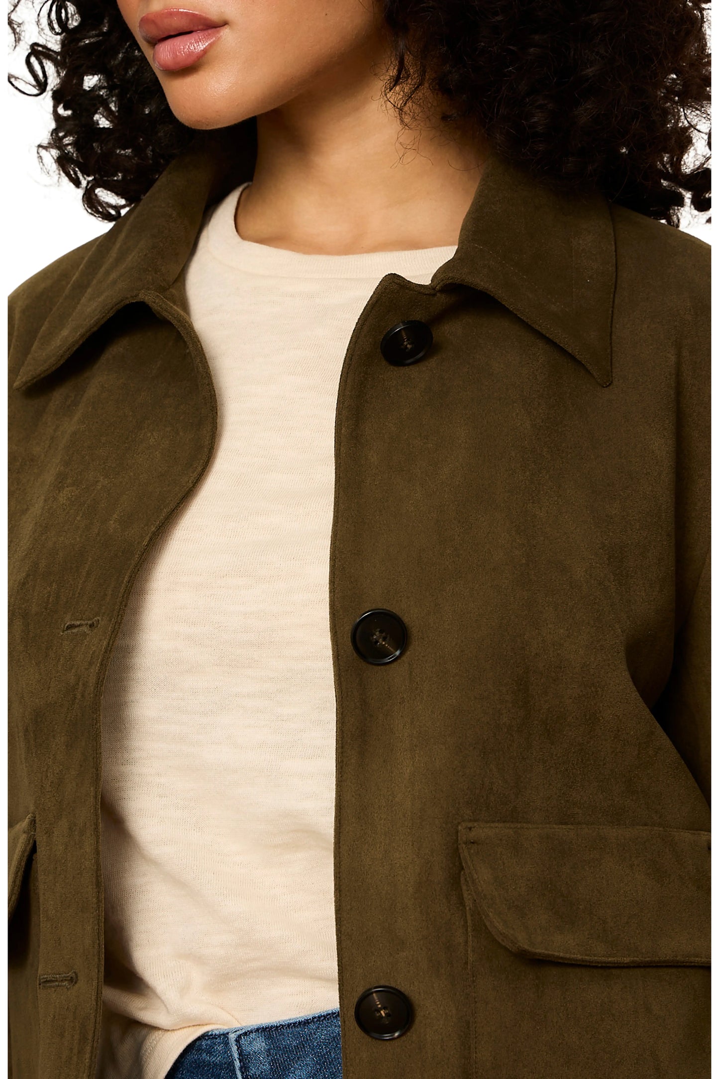 Avid Faux Suede Jacket in Kalamata | Sanctuary