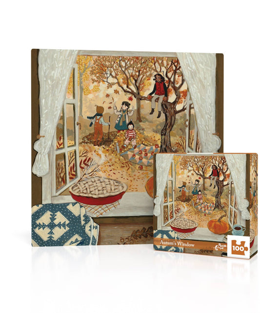 Autumn's Window 100 Piece Mini Puzzle
