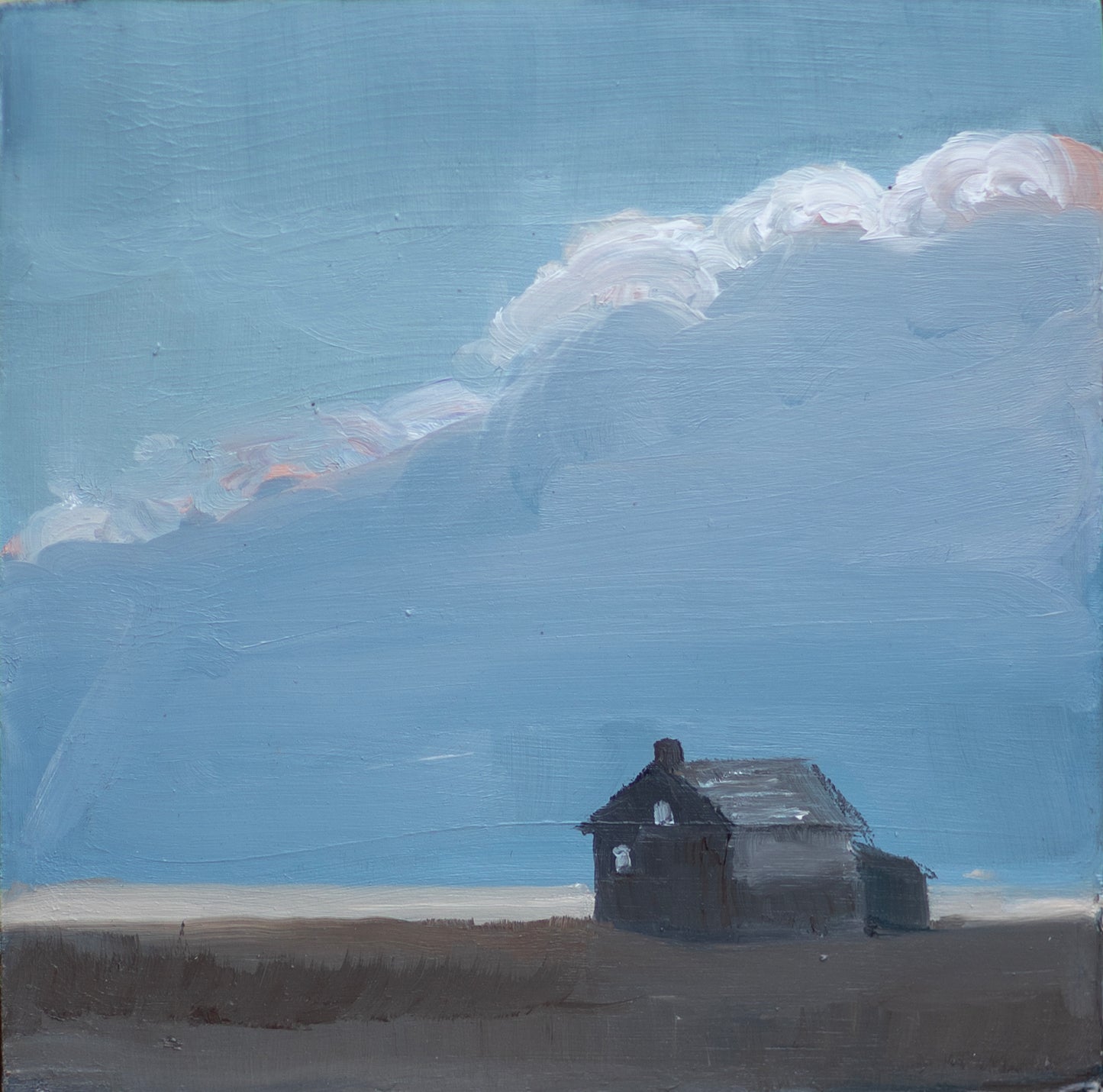 "Bullard's Barn" Mini Oil Painting