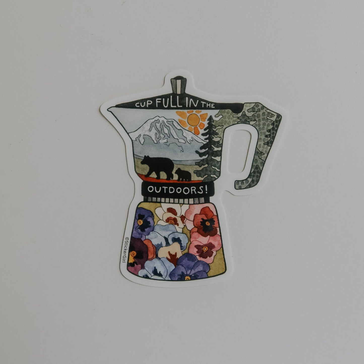 Cup Full Vinyl Sticker