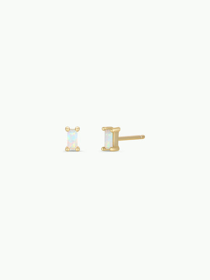 White Opal Baguette Posts