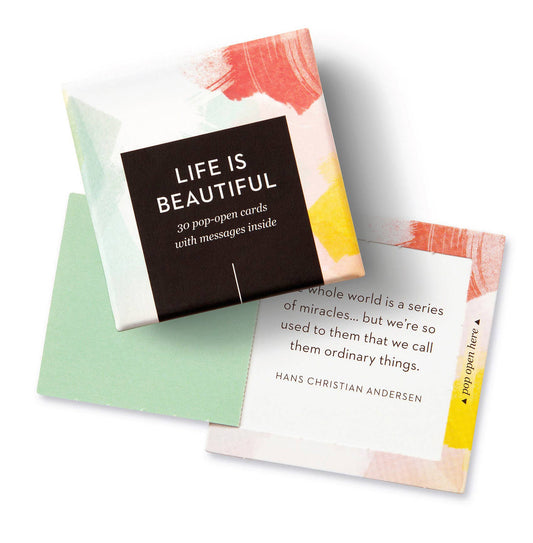 Thoughtfuls Pop Open Cards - Life is beautiful