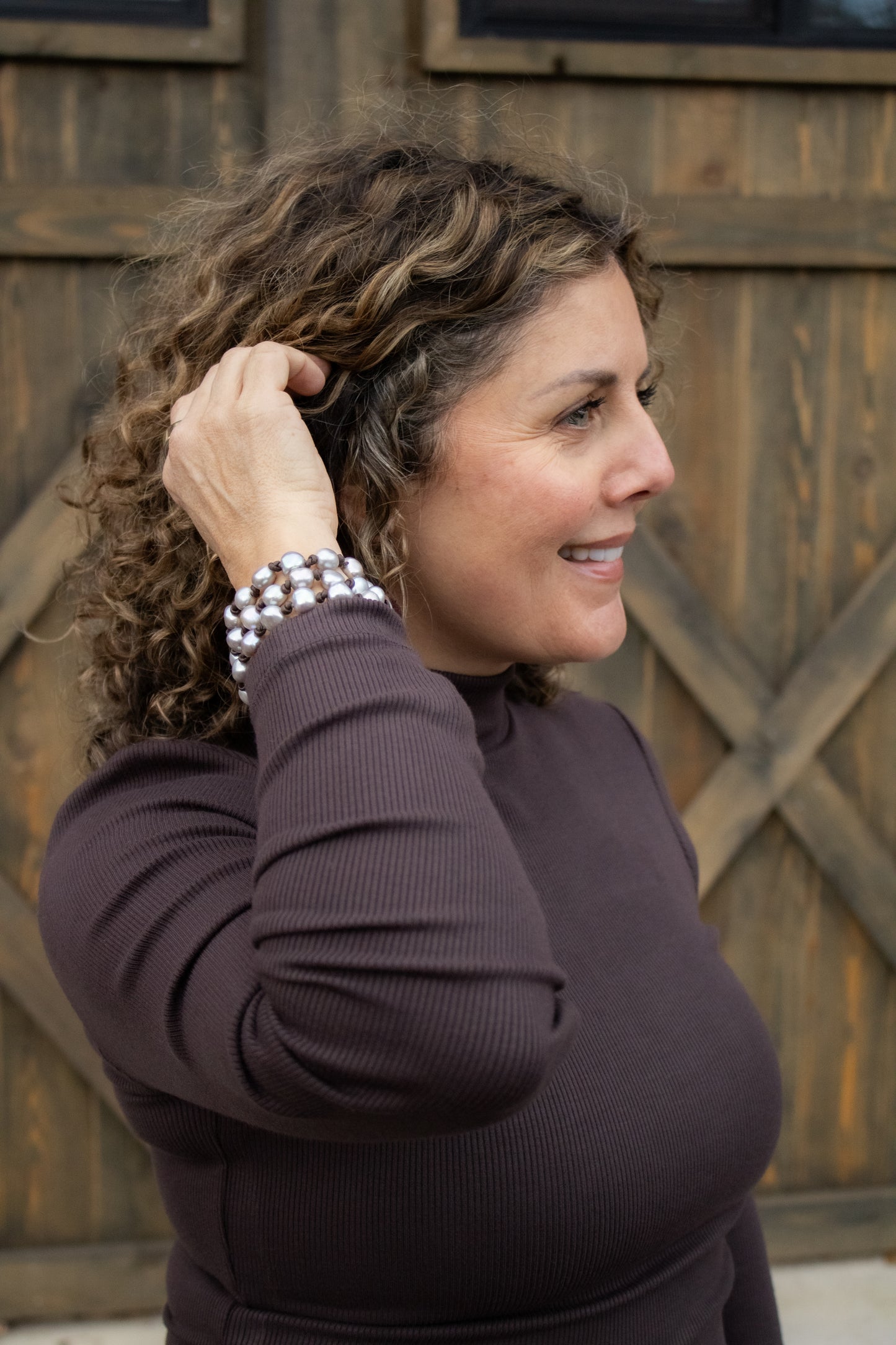 Silver Pearl Wrap Necklace | CLP