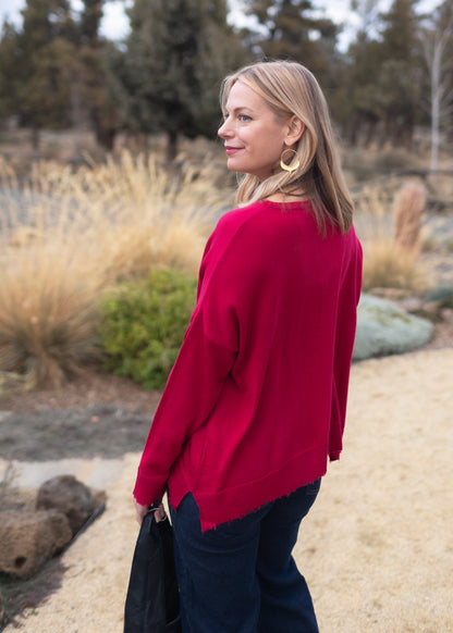 Lawson Sweater in Holly Berry | Kerisma