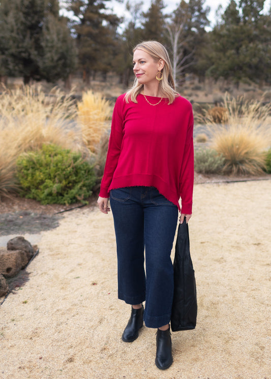 Lawson Sweater in Holly Berry | Kerisma