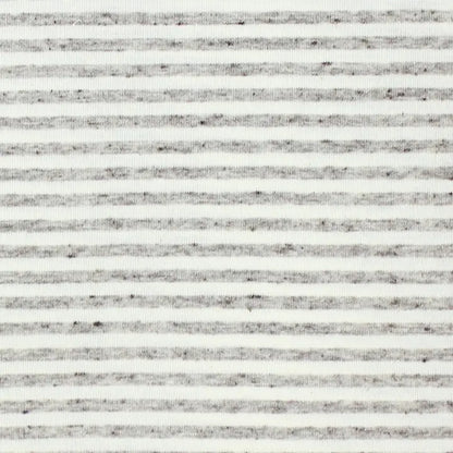 Stripe Infinity Scarf in Gray & Cream