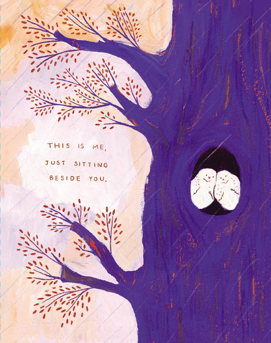 Sitting Beside You Encouragement Card