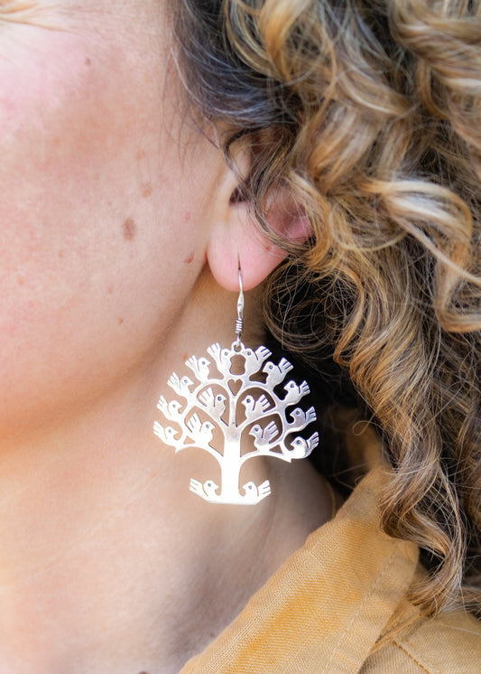 Large Bird Tree Earrings | Lee McAllister