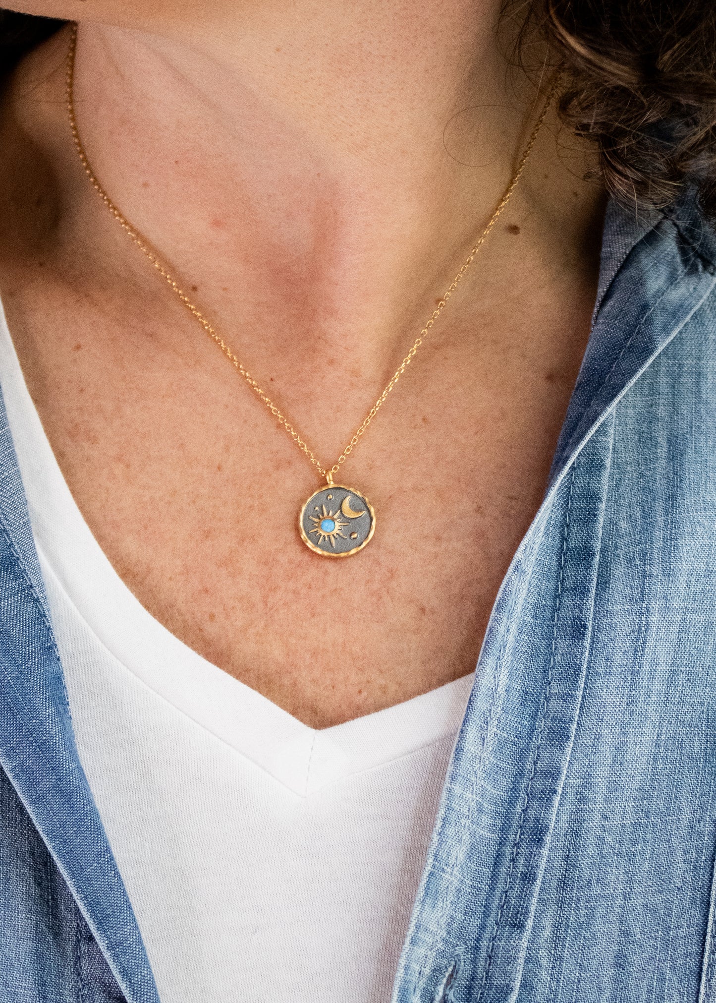 Celestial Birthstone Necklace - December | Satya