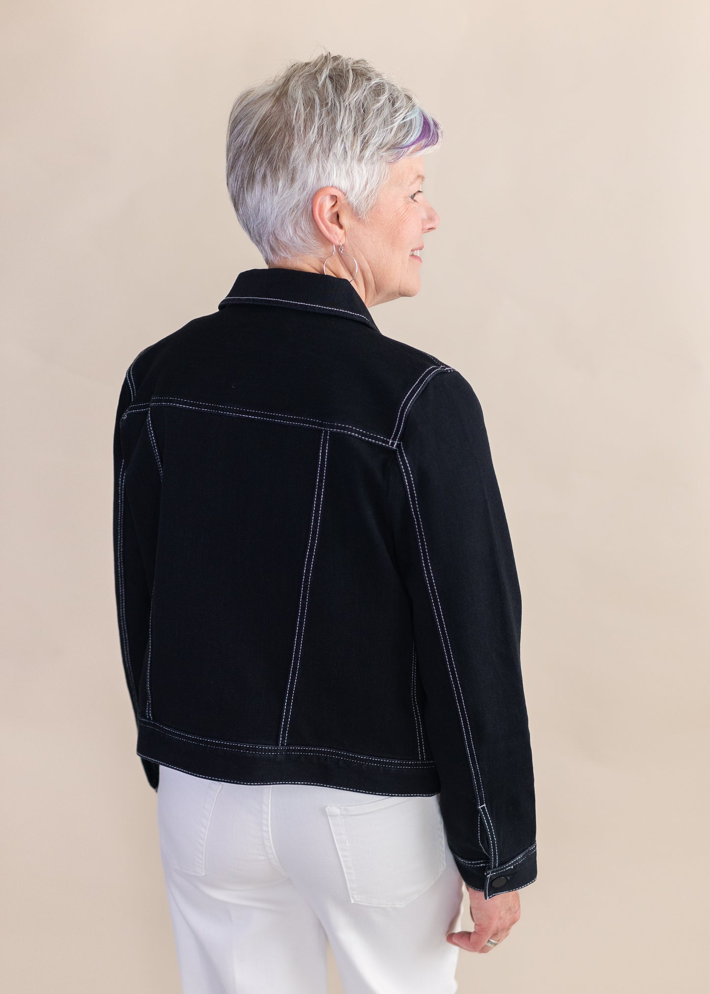 Utility Stitch Jacket in Black | Liverpool