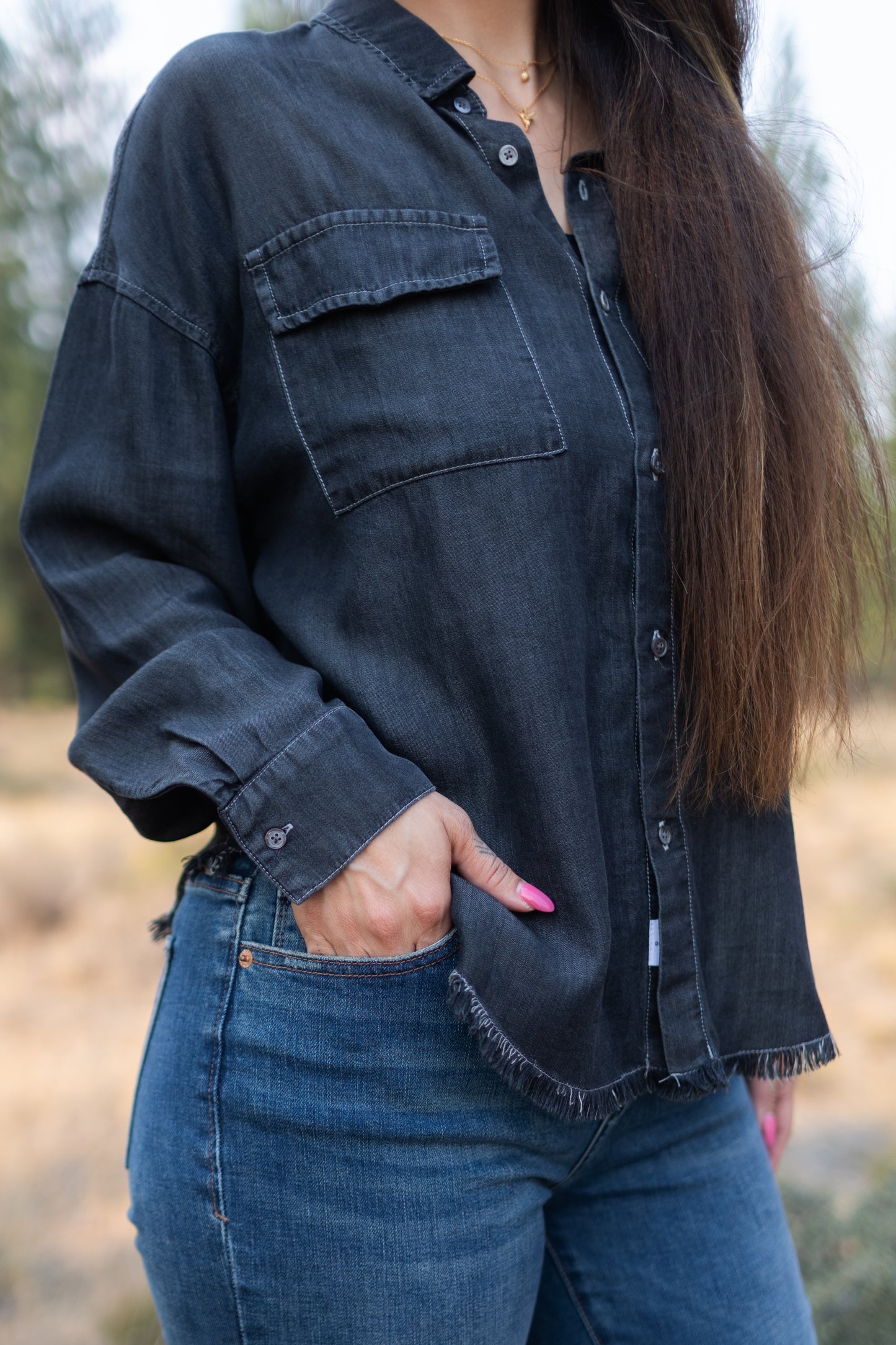 Adrianna Shirt in Ash | Dear John