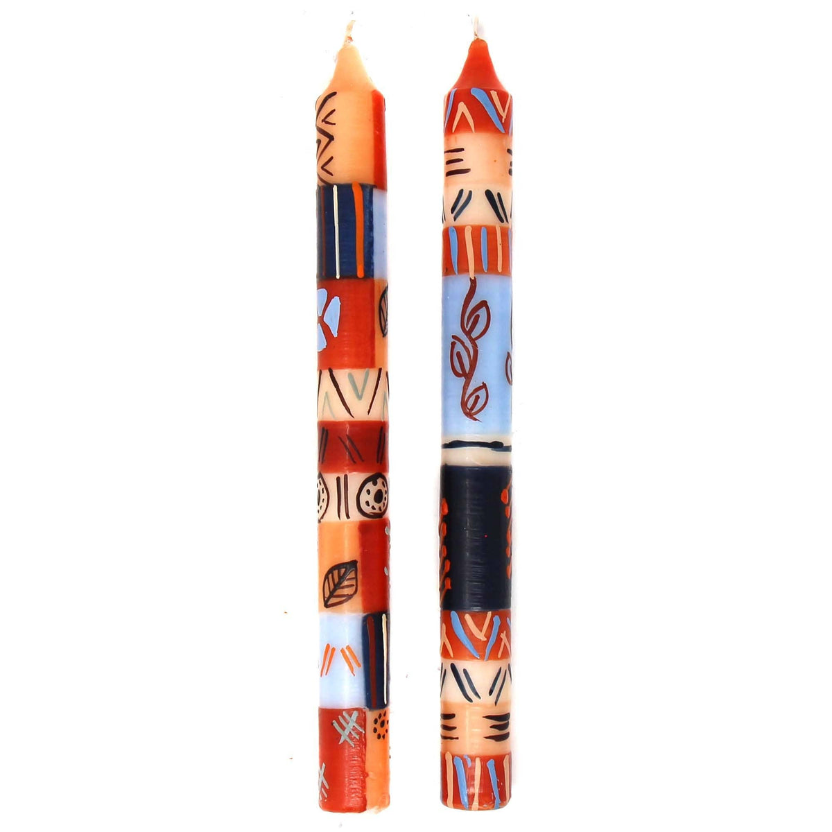Uzushi Hand Painted Taper Candles Pair