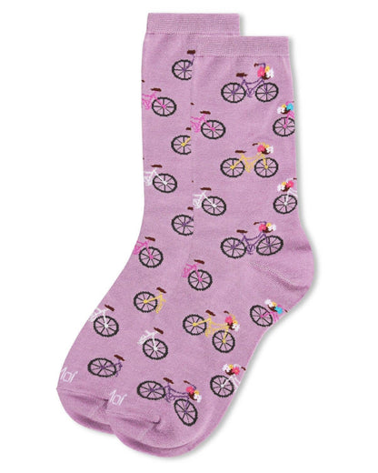 Lilac Bicycles Crew Socks