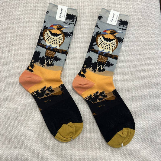 Eagle Oil Painting Socks