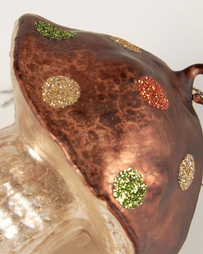 Glass Toadstool Ornament