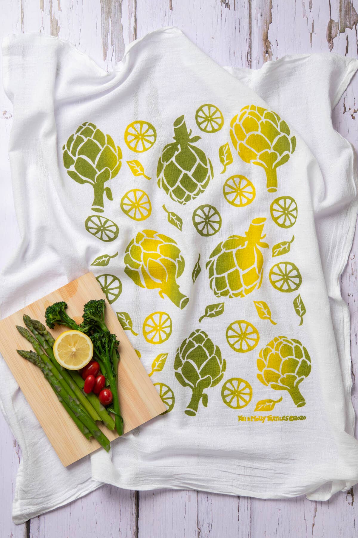 Artichoke Flour Sack Tea Towel