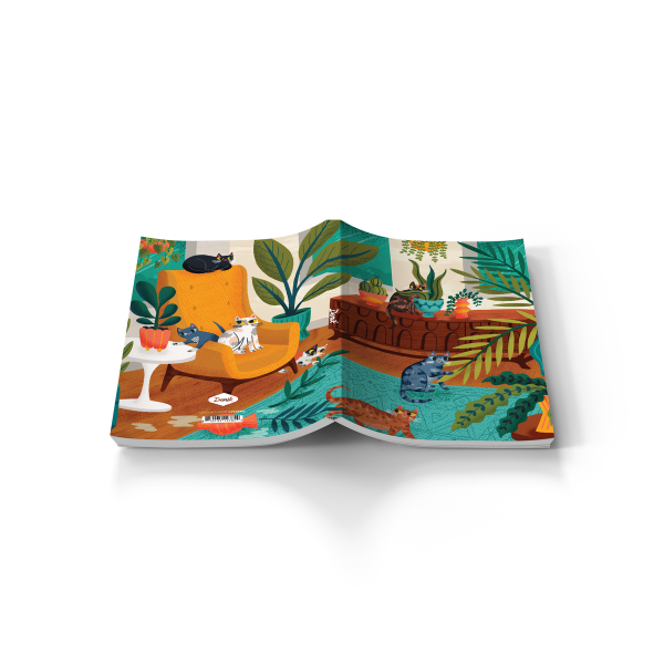 Cats Up To No Good Layflat Notebook