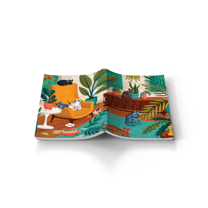 Cats Up To No Good Layflat Notebook