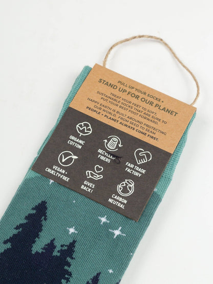 Aurora Navy Crew Socks
